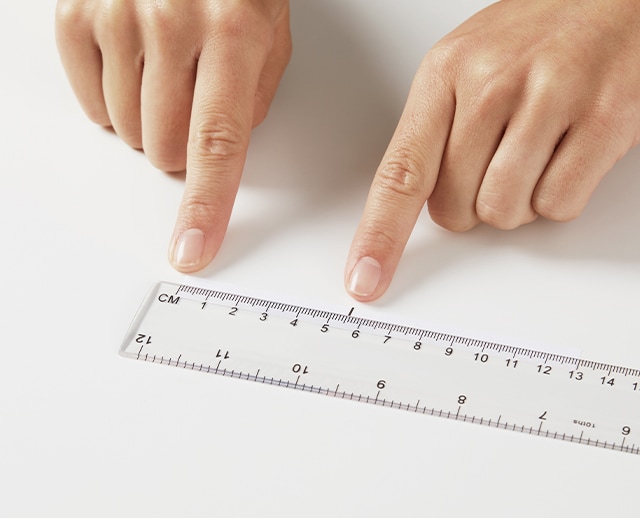 Measure your finger Step 3